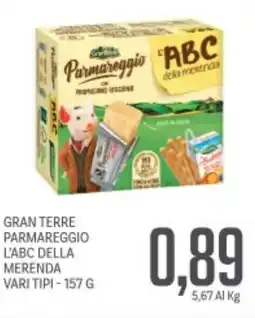 Supermercati Piccolo Gran terre parmareggio l'abc della merenda offerta