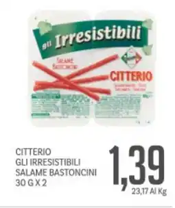 Supermercati Piccolo Citterio gli irresistibili salame bastoncini offerta