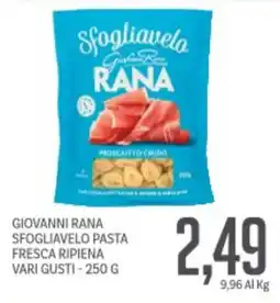 Supermercati Piccolo Giovanni rana sfogliavelo pasta fresca ripiena offerta