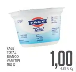 Supermercati Piccolo Fage total bianco vari tipi offerta