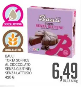 Supermercati Piccolo Bauli torta soffice al cioccolato senza glutine/ senza lattosio offerta