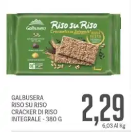 Supermercati Piccolo Galbusera riso su riso cracker di riso integrale offerta