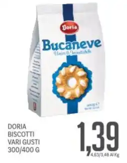 Supermercati Piccolo Doria biscotti vari gusti offerta