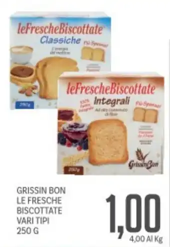 Supermercati Piccolo Grissin bon le fresche biscottate vari tipi offerta