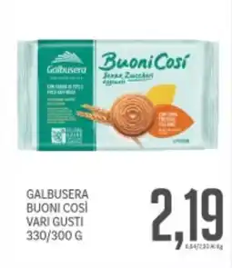 Supermercati Piccolo Galbusera buoni così vari gusti offerta