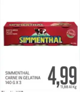 Supermercati Piccolo Simmenthal carne in gelatina offerta