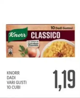 Supermercati Piccolo Knorr dadi vari gusti 10 cubi offerta