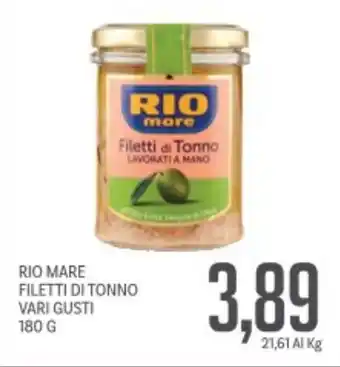 Supermercati Piccolo Rio mare filetti di tonno vari gusti offerta