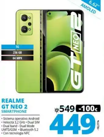 Comet Realme GT Neo 2 Smartphone offerta