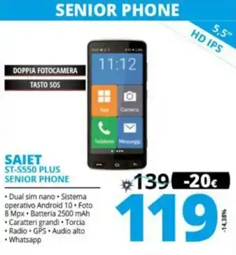 Saiet ST-S550 Plus Senior Phone