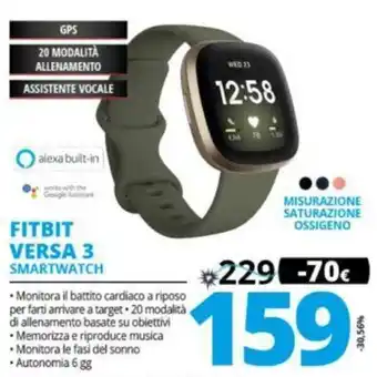 Comet Fitbit Versa 3 Smartphone offerta
