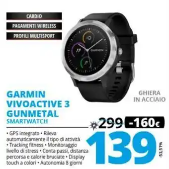 Comet Garmin Vivoactive 3 Gunmetal Smartphone offerta