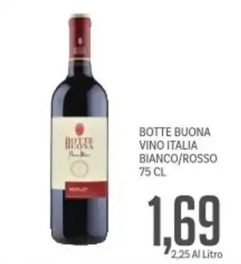 Supermercati Piccolo Botte buona vino italia bianco/rosso offerta