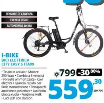 Comet I-Bike Bici Elettrica City Easy S ITA99 offerta