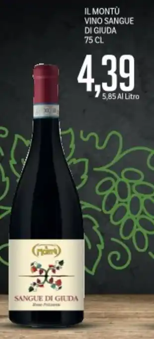 Supermercati Piccolo Il montù vino sangue di giuda offerta