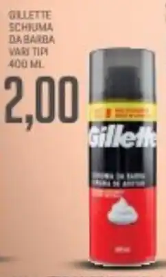 Supermercati Piccolo Gillette schiuma da barba vari tipi offerta