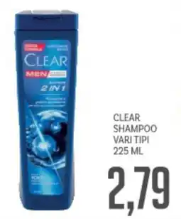 Supermercati Piccolo Clear shampoo vari tipi offerta