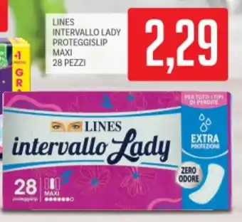 Supermercati Piccolo Lines intervallo lady proteggislip maxi offerta