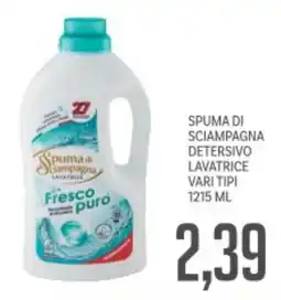 Supermercati Piccolo Spuma di sciampagna detersivo lavatrice vari tipi offerta