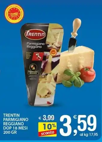 Qui Discount Trentin parmigiano reggiano dop 18 mesi offerta