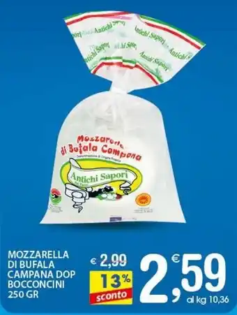 Qui Discount Mozzarella di bufala campana dop bocconcini offerta