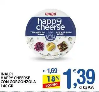 Qui Discount Inalpi happy cheerse con gorgonzola offerta