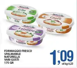 Qui Discount Formaggio fresco spalmabile naturella vari gusti offerta