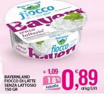 Qui Discount Bayernland fiocco di latte senza lattosio offerta