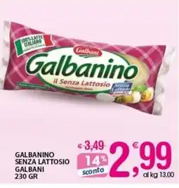 Qui Discount Galbanino senza lattosio GALBANI offerta