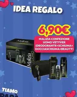 Gemar Detersivi Malizia confezione uomo vetyver offerta