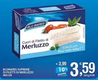 Qui Discount Blumares supreme di filetti di merluzzo offerta