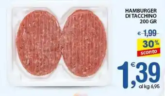 Qui Discount Hamburger di tacchino offerta