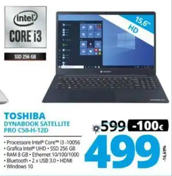 Comet Toshiba Dynabook Satellite Pro C50-H-12D offerta