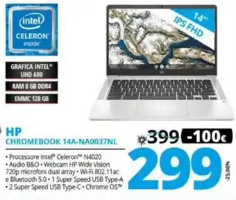 Comet hp Chromebook 14A-NA0037NL offerta