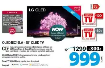 Comet LG OLED48C16LA - 48" Oled Tv offerta