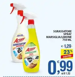 Qui Discount Sgrassatore spray marsiglia/limone offerta