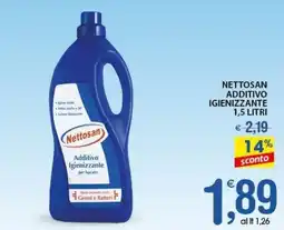 Qui Discount Nettosan additivo igienizzante offerta