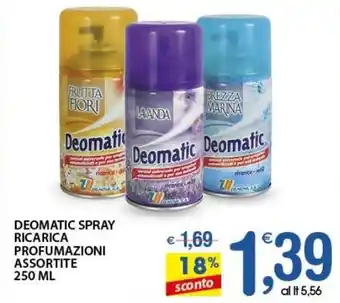 Qui Discount Deomatic spray ricarica profumazioni assortite offerta