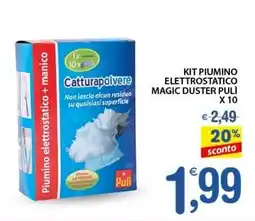 Qui Discount Kit piumino elettrostatico magic duster PULI offerta