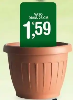 Qui Discount Vaso diam. 25 cm offerta