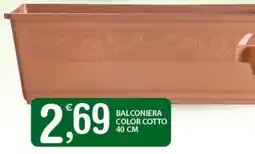 Qui Discount Balconiera color cotto 40 cm offerta