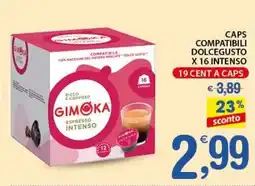 Qui Discount Caps compatibili dolcegusto x 16 intenso offerta