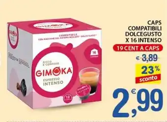 Qui Discount Caps compatibili dolcegusto x 16 intenso offerta