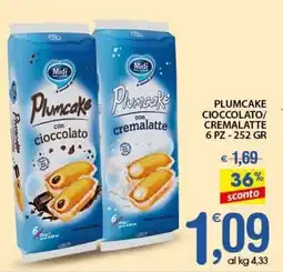 Qui Discount Plumcake cioccolato/ cremalatte offerta