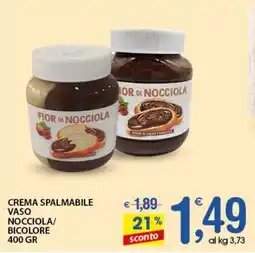 Qui Discount Crema spalmabile vaso nocciola/ bicolore offerta