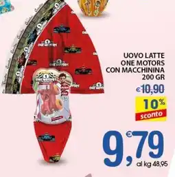 Qui Discount Uovo latte one motors con macchinina offerta