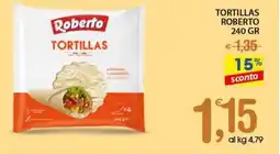 Qui Discount Tortillas ROBERTO offerta