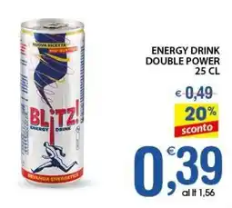 Qui Discount Energy drink double power offerta