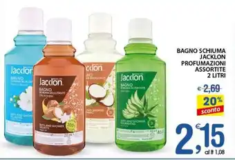 Qui Discount Bagno schiuma jacklon profumazioni assortite offerta