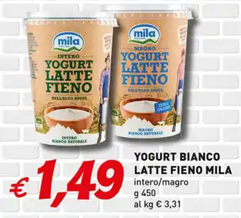 Coal Yogurt bianco latte fieno MILA offerta